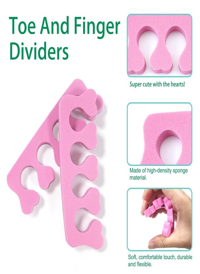 Quacc 12pcs Sponge Toe Separators Soft Finger Separators Toe Divider Spacer for Polishing Pedicure Manicure Coating Gel Painting Nail Art Beauty Accessories - Image 4